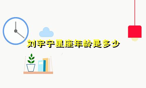 刘宇宁星座年龄是多少