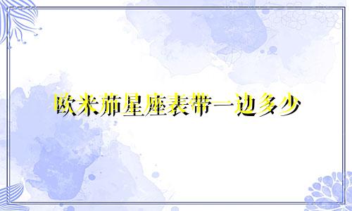 欧米茄星座表带一边多少