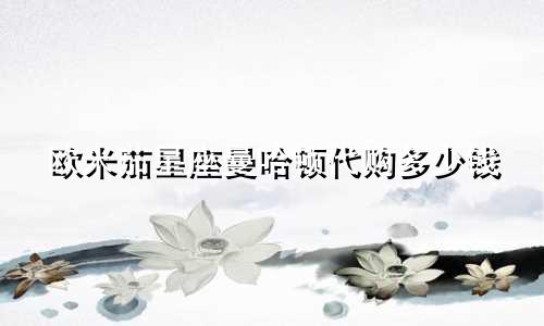 欧米茄星座曼哈顿代购多少钱