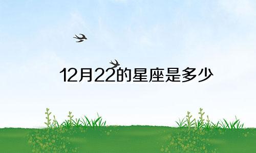 12月22的星座是多少