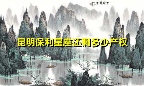 昆明保利星座还剩多少产权