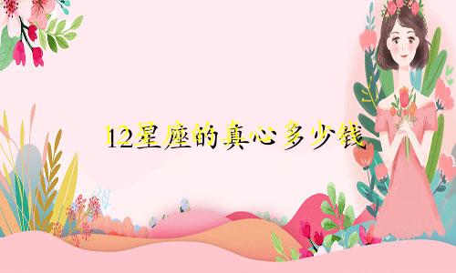 12星座的真心多少钱