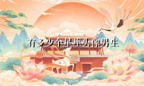 有多少个星座头像男生