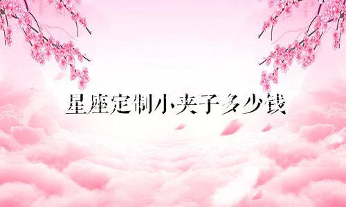 星座定制小夹子多少钱