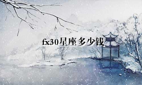fx30星座多少钱