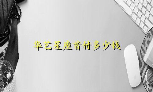 华艺星座首付多少钱