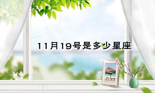 11月19号是多少星座