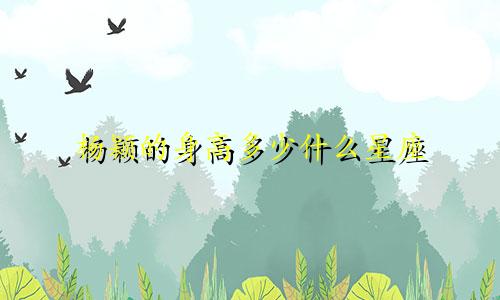 杨颖的身高多少什么星座