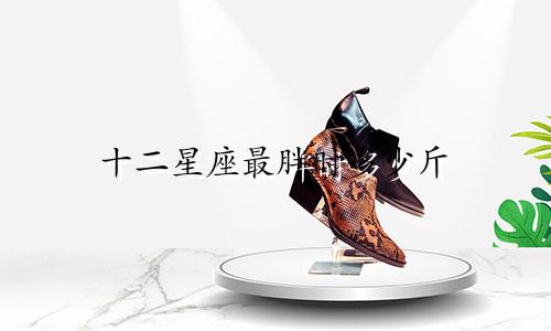 十二星座最胖时多少斤