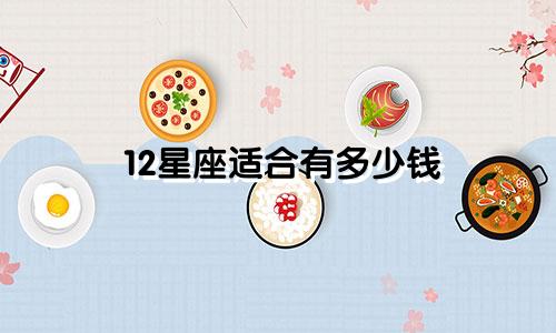12星座适合有多少钱