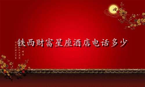 铁西财富星座酒店电话多少