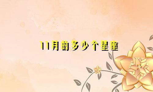 11月的多少个星座