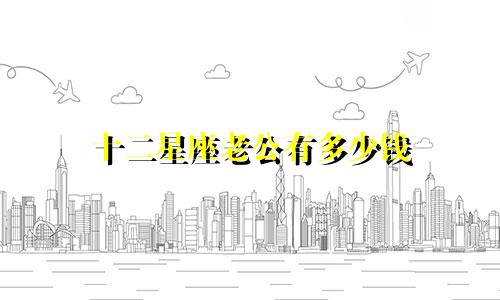 十二星座老公有多少钱