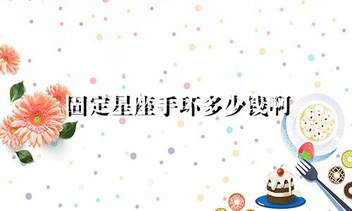 固定星座手环多少钱啊