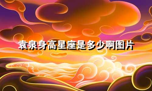 袁泉身高星座是多少啊图片