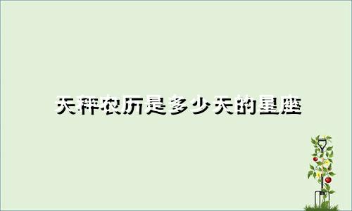 天秤农历是多少天的星座
