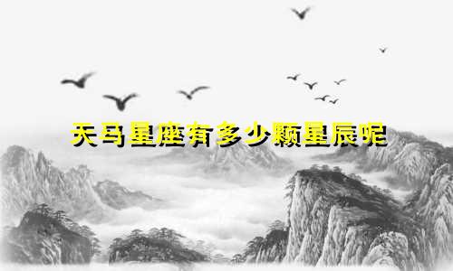 天马星座有多少颗星辰呢