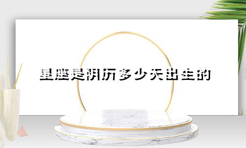 星座是阴历多少天出生的