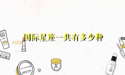 国际星座一共有多少种