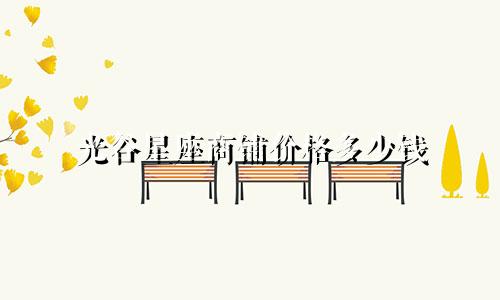 光谷星座商铺价格多少钱