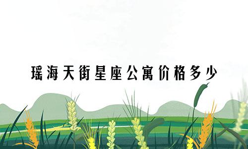 瑶海天街星座公寓价格多少