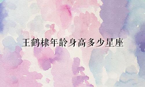 王鹤棣年龄身高多少星座