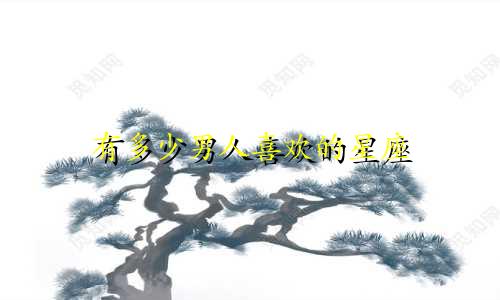 有多少男人喜欢的星座
