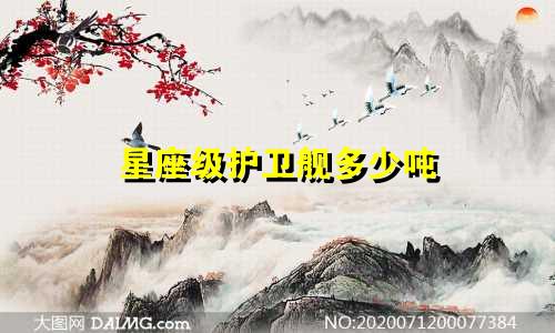 星座级护卫舰多少吨