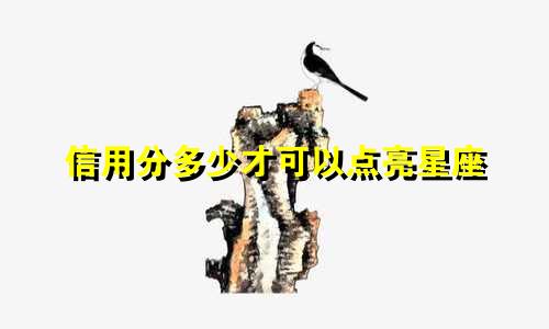 信用分多少才可以点亮星座