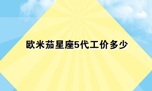 欧米茄星座5代工价多少