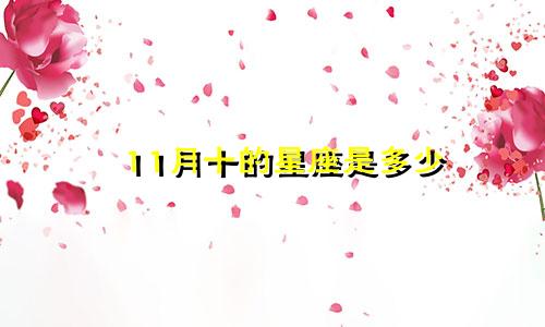 11月十的星座是多少