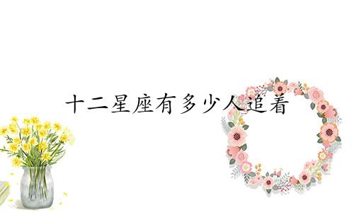 十二星座有多少人追着