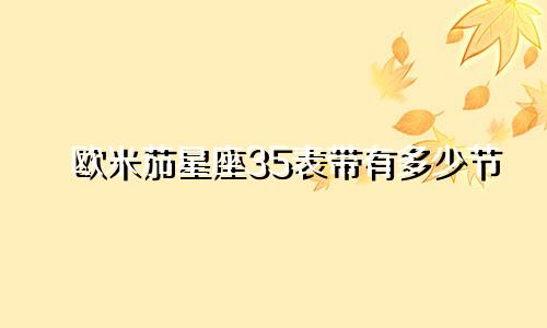 欧米茄星座35表带有多少节