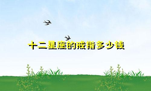 十二星座的戒指多少钱