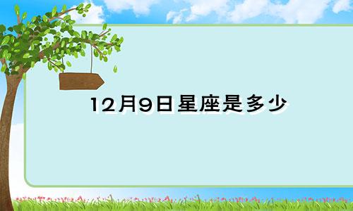 12月9日星座是多少