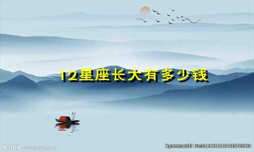 12星座长大有多少钱
