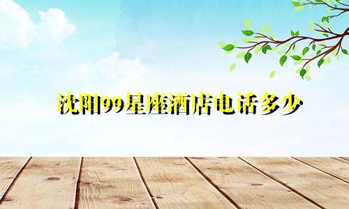 沈阳99星座酒店电话多少