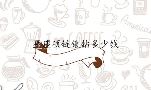 星座项链镶钻多少钱