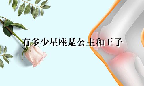 有多少星座是公主和王子