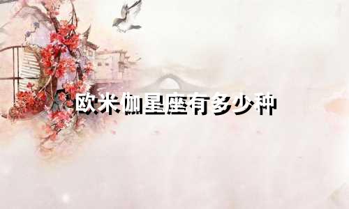 欧米伽星座有多少种