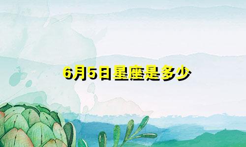 6月5日星座是多少