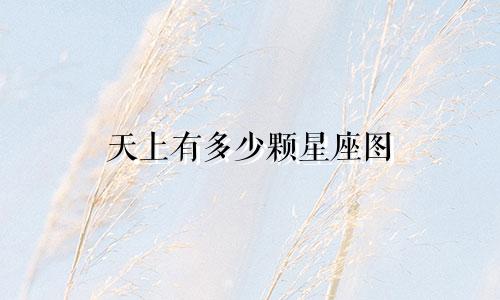 天上有多少颗星座图