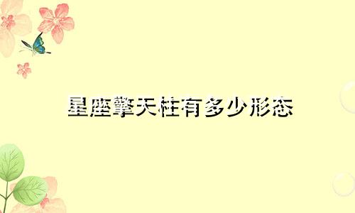 星座擎天柱有多少形态