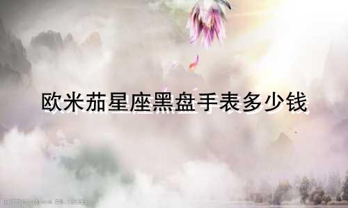 欧米茄星座黑盘手表多少钱