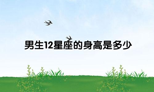 男生12星座的身高是多少