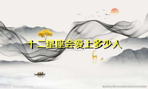 十二星座会爱上多少人