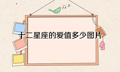十二星座的爱值多少图片