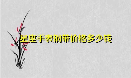 星座手表钢带价格多少钱