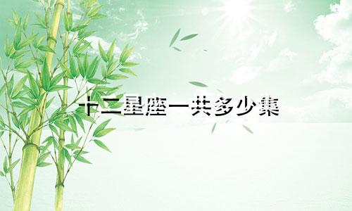 十二星座一共多少集