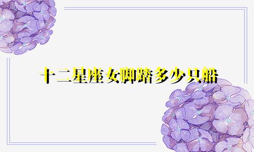 十二星座女脚踏多少只船